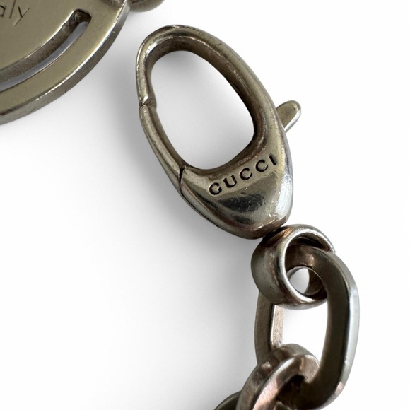 ✰ gucci sterling silver round tag bracelet ✰ - Picture 6 of 7